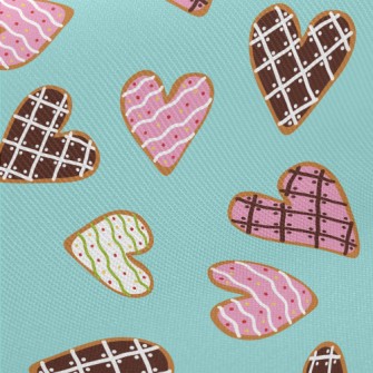 Love Fondant Cookies Midweight Cotton Poplin