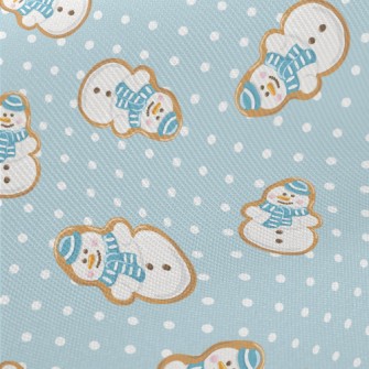 Snowman Fondant Cookies Midweight Cotton Poplin