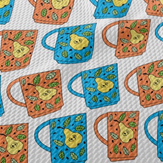 Pear Pattern Mug Birdseye Piqué