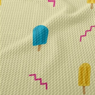 Blue And Yellow Popsicle Birdseye Piqué