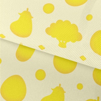 Yellow Vegetables Silhouettes Waterproof Oxford