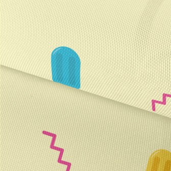 Blue And Yellow Popsicle Waterproof Oxford