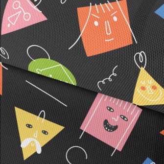 Graffiti Geometric Face Waterproof Oxford