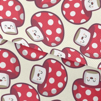 Cute Smiling Mushroom Waterproof Oxford