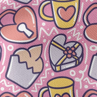 Cartoon Valentine&#39;s Day Gi Waterproof Canvas