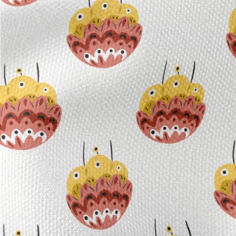 Colorful Ethnic Flowers Waterproof Canvas