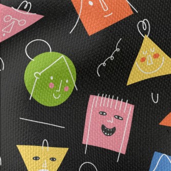 Graffiti Geometric Face Waterproof Canvas