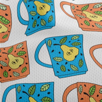 Pear Pattern Mug Athletic Mesh Flat Back