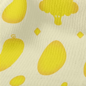 Yellow Vegetables Silhouettes Terry