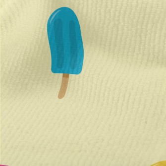 Blue And Yellow Popsicle Terry