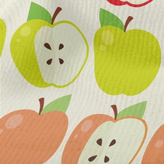 Colorful Apple Slices Terry
