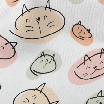 Colorful Cat Illustration Terry