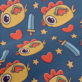 Cute Cartoon Monster Performance Linen