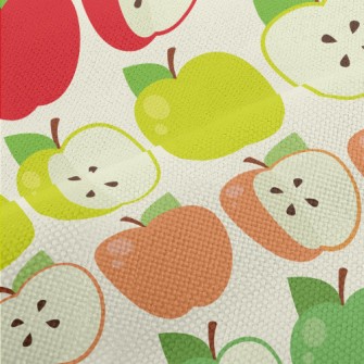 Colorful Apple Slices Performance Linen