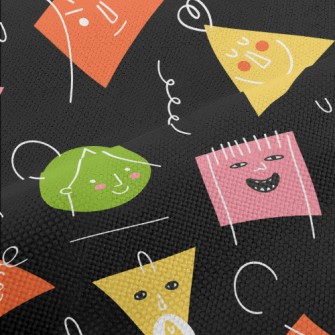 Graffiti Geometric Face Performance Linen