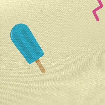 Blue And Yellow Popsicle Twill