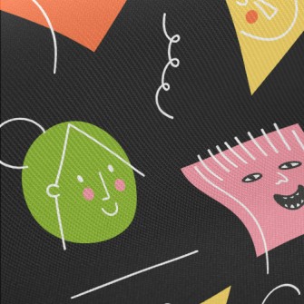 Graffiti Geometric Face Twill