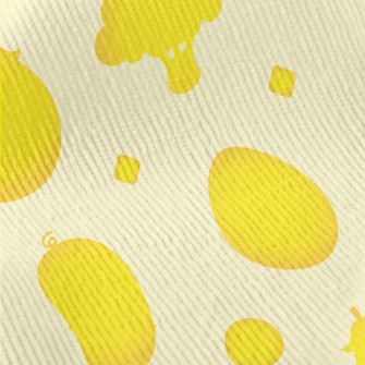Yellow Vegetables Silhouettes Standard Corduroy