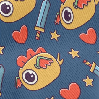 Cute Cartoon Monster Standard Corduroy