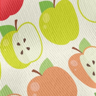 Colorful Apple Slices Standard Corduroy
