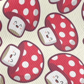 Cute Smiling Mushroom Standard Corduroy