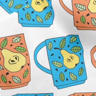 Pear Pattern Mug Micro Fleece