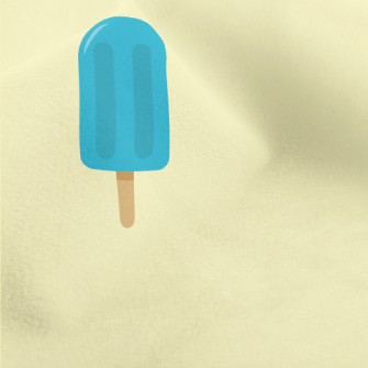 Blue And Yellow Popsicle Micro Fleece