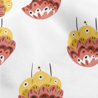 Colorful Ethnic Flowers Micro Fleece