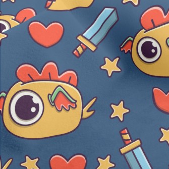 Cute Cartoon Monster Micro Fleece