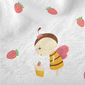 Bee And Strawberry Cake Minky
