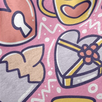 Cartoon Valentine&#39;s Day Gi Minky