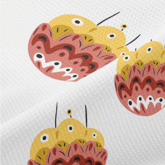 Colorful Ethnic Flowers Piqué