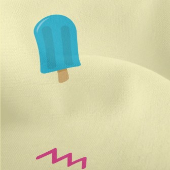 Blue And Yellow Popsicle Lightweight Performance Linen