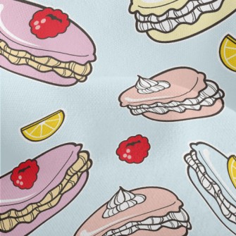 Cartoon Fruit Cake Lightweight Performance Linen