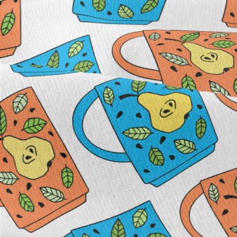 Pear Pattern Mug Modern Jersey