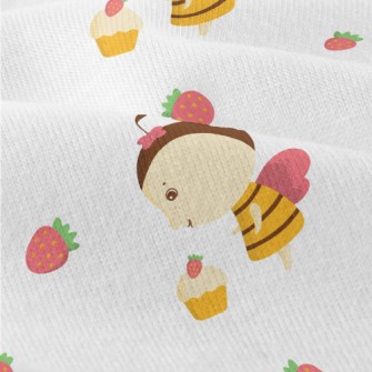 Bee And Strawberry Cake Modern Jersey