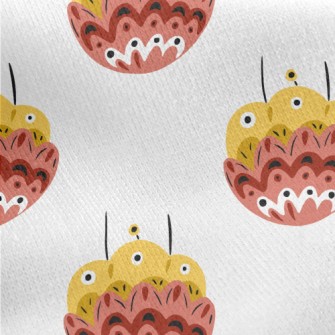 Colorful Ethnic Flowers Jersey Backed Fleece