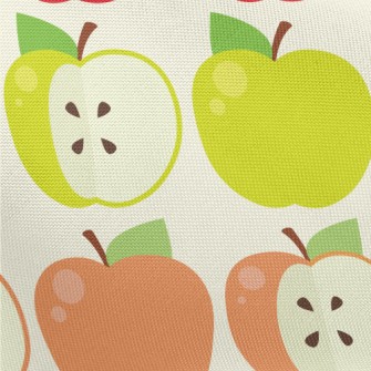 Colorful Apple Slices Pongee