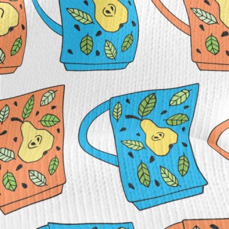 Pear Pattern Mug Stretch Jersey
