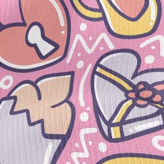 Cartoon Valentine&#39;s Day Gi Stretch Jersey