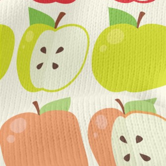 Colorful Apple Slices Stretch Jersey