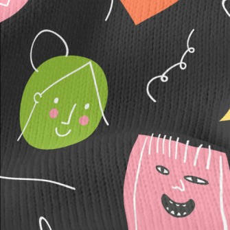 Graffiti Geometric Face Stretch Jersey