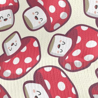 Cute Smiling Mushroom Stretch Jersey