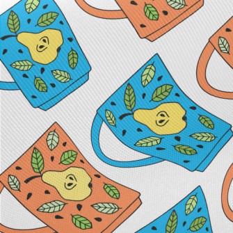 Pear Pattern Mug Midweight Cotton Poplin