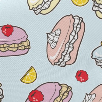 Cartoon Fruit Cake Midweight Cotton Poplin