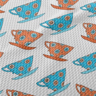 Exquisite Pattern Teacup Birdseye Piqué