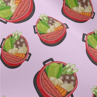 Cartoon Japanese Sukiyaki Chiffon