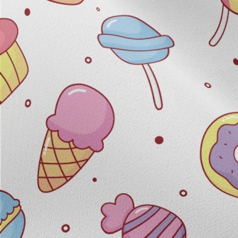 Cute Colorful Sweets Chiffon