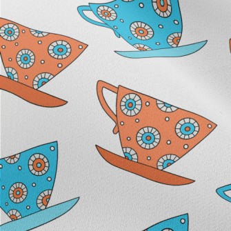 Exquisite Pattern Teacup Chiffon