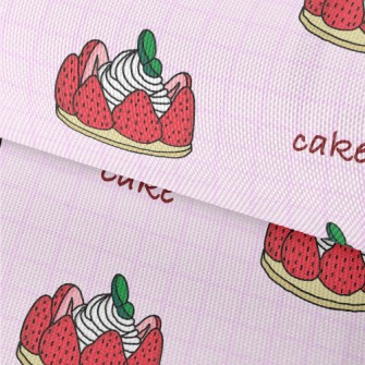 Strawberry Cream Cake Waterproof Oxford